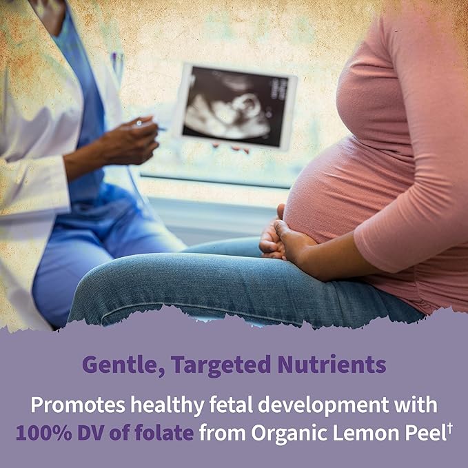 Prenatal Gummies Multivitamin with Vitamin D3, B6, B12, C & Folate for Healthy Fetal Development – Garden of Life mykind Organics – Organic, Non-GMO, Gluten-Free, Vegan, Berry Flavor, 30 Day Supply