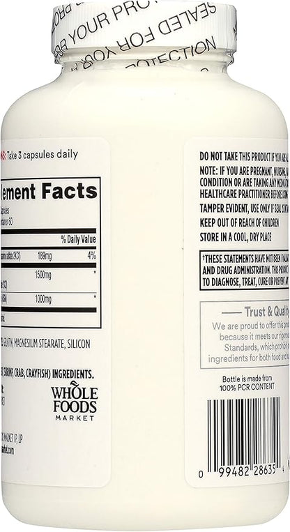 365 by Whole Foods Market, Glucosamine with MSM, 180 Capsules (Pack of 2)