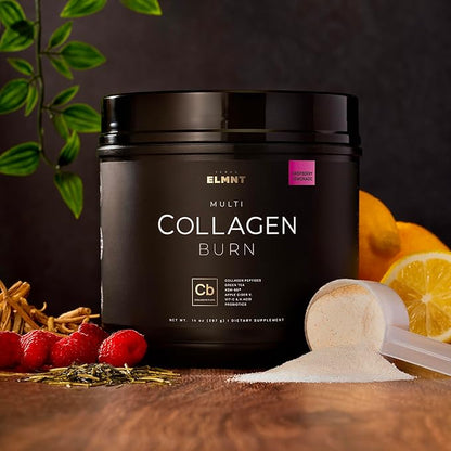 Super Collagen Burn Powder for Women w. Hyaluronic Acid, KSM66, Apple C Vinegar, Probiotics, Biotin - Premium Multi Collagen Peptides Protein for Weight Loss + Beauty Hair Skin Nails (Pink Lemonade)