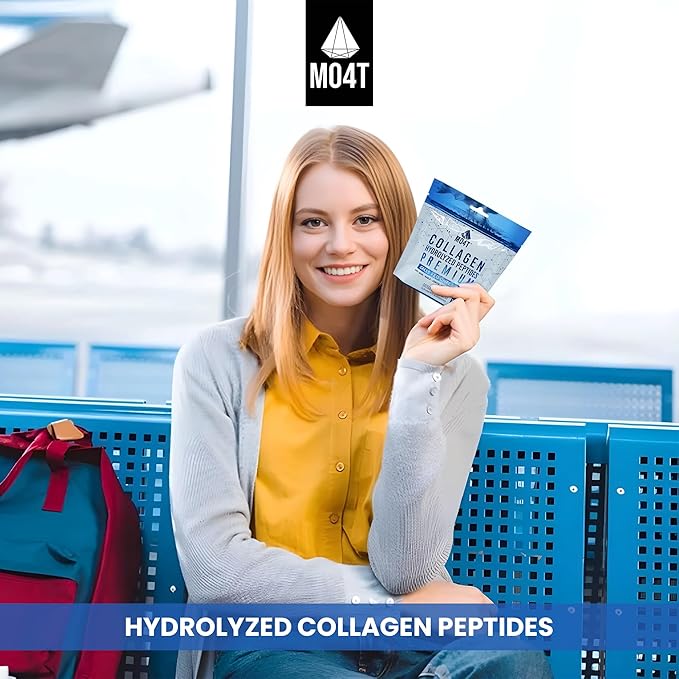 100% Pure Collagen Peptides Powder - Unflavored Hydrolyzed from Grass Fed Bovine for Women & Men