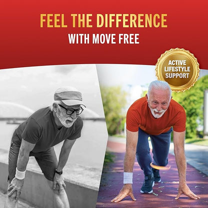 Move Free Advanced 5-Day Joint Support Supplement with TamaFlex (Turmeric & Tamarind), Glucosamine, & Vitamin D3 for Joint Health, Bone Strength, Cartilage, and Knee Range of Motion. 90 Count