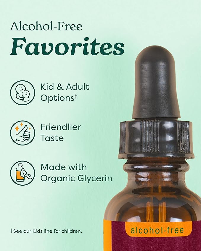 Herb Pharm Organic Ashwagandha Liquid Extract, Alcohol-Free: Mood Support Supplement, Vegan Ashwagandha Root Glycerite, Tasty Non-Bitter Adaptogen Extract for Adults, Non-GMO, 1 Oz