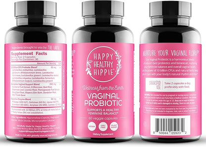 Vaginal Probiotics for Women - ph Balance for Women | Cranberry & D-Mannose | 10 Strains | BV, Yeast, Flora & Odor Control | Female Urinary Tract, Gut & Digestive Health Support Pills, 60 Ct