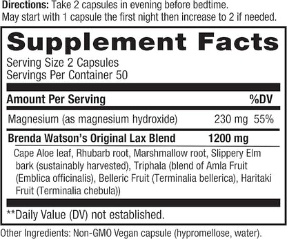 Vital Pro Naturals - Advanced Lax Natural Laxative Formula 100 Capsules