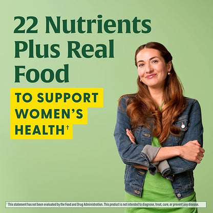 MegaFood Womens Multivitamin One Daily - Multivitamin for Women - Vitamin C, Vitamin D, Iron & B Vitamins - Bone, Energy Metabolism & Immune Support - Vegetarian, GlutenFree - 30 Tablets, 30 Servings