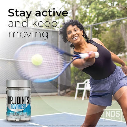 NDS Nutrition Advanced - Joint Health Formula with FruiteX-B, Glucosamine & Chondroitin - Improved Mobility & Flexibility - 90 Capsules
