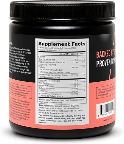 LEGION Pulse Pre Workout - All Natural Nitric Oxide Preworkout Drink to Boost Energy, Creatine Free, Naturally Sweetened, Beta Alanine, Citrulline, Alpha GPC (Pina Colada)