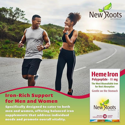 Heme Iron - New Roots Herbal - 30 Capsules