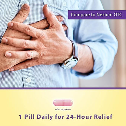 Curist Esomeprazole 20mg Capsules Delayed-Release - Acid Reflux Medicine for Heartburn Relief - 42 Count Capsules - Acid Reflux Relief