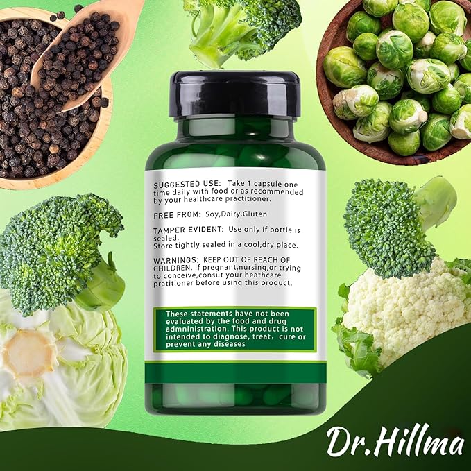 Dim Hormone Detox Supplement 200Mg Diindolylmethane Encourages Normal Estrogen Supplement for Women, Hormonal Acne Hot Flashes Supplements, Menopause Support, Promotes Detoxification(60Capsules)