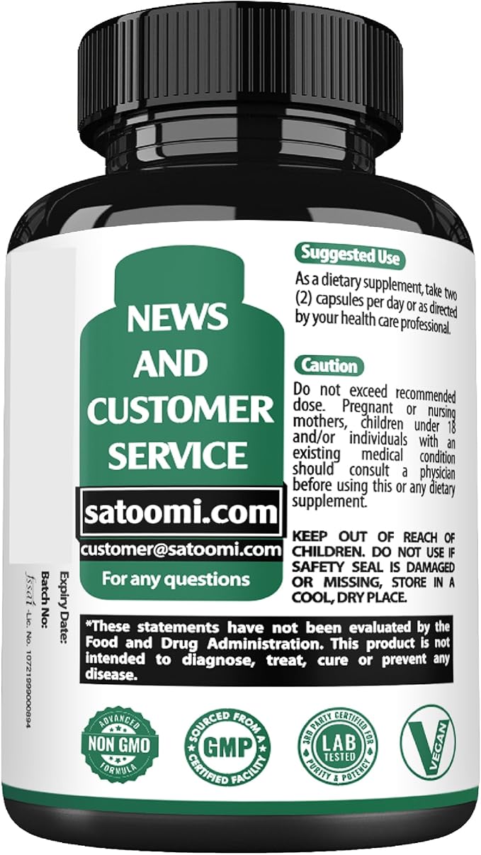 1000mg Ginkgo Biloba Supplements with L-Tyrosine, L-Theanine - 120 Capsules for 2-Month Supply - Support Focus, Mermory Function, Brain Health & Vision Quality