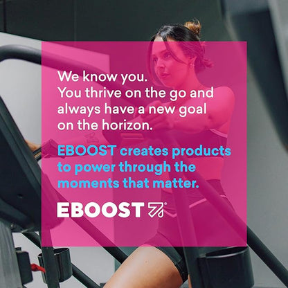 EBOOST POW Natural Pre Workout Powder – 20 Servings - Blue Raspberry - A PreWorkout Supplement for Performance, Joint Mobility Support, Energy - Men and Women - Non-GMO, Gluten-Free, No Creatine