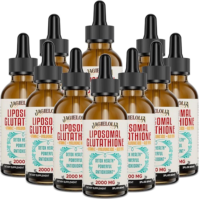 2000MG Liposomal Glutathione Liquid, Made in The USA, Glutathione Supplement with Antioxidant Complex - Immune System, Energy, Aging Defense, High Absorption, 20 Floz