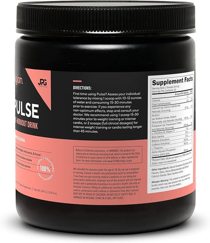 LEGION Pulse Pre Workout - All Natural Nitric Oxide Preworkout Drink to Boost Energy, Creatine Free, Naturally Sweetened, Beta Alanine, Citrulline, Alpha GPC (Pina Colada)