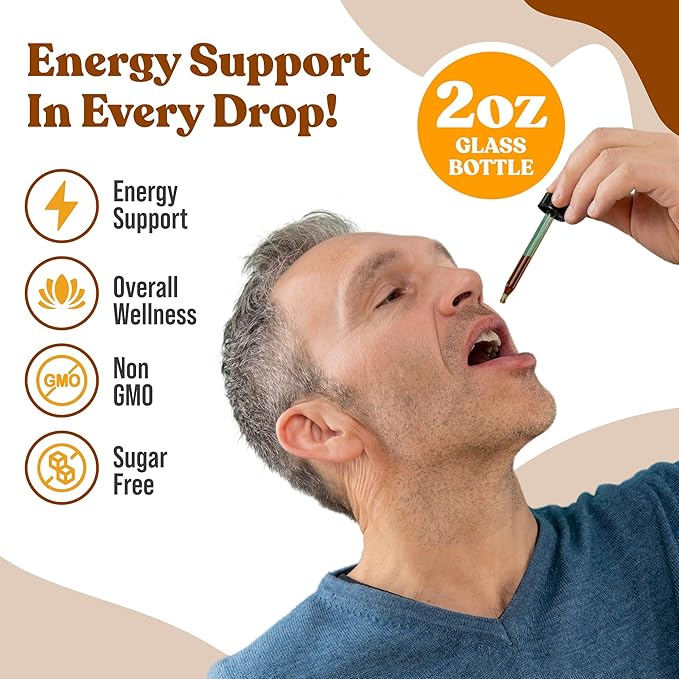 Active Ginseng Korean Red Panax Ginseng with Natural Ginsenosides - All-Natural Advanced Liquid Solution for 2X Absorption - Supports Healthy Energy, Vitality, Mood and More