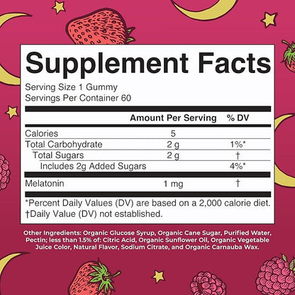 MaryRuth's Melatonin Gummies for Kids | 2 Month Supply | Sleep Gummies for Kids Ages 4+ | Kids Melatonin Gummy | Melatonin 1 mg | Relaxation & Sleep Support | Vegan | Gluten Free | 60 Count