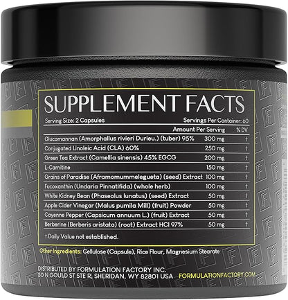 Melt Mode 10-in-1 Wellness Supplement with Green Tea Extract, L-Carnitine, CLA, Glucomannan & More (120 Capsules - 2 Month Supply)