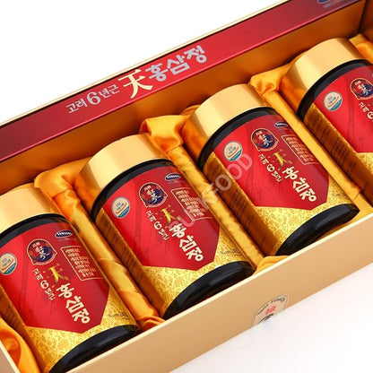 Korean 6years Root Red Ginseng Gold Extract, 240g(8.5oz) X 4ea, Saponin, Panax
