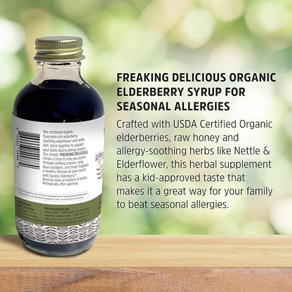 Allergy Defense with Nettle – Delicious, Gluten-Free Herbal Supplement with Potent Allergy Benefits Made from Only Organic Ingredients in Small Batches in The USA - 4oz