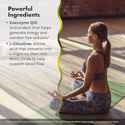 Irwin Naturals CoQ10-RED - 60 Liquid Soft-Gels, Pack of 2 - Advanced Heart Health Support with Nitric Oxide Booster to Support Blood Flow - 60 Total Servings