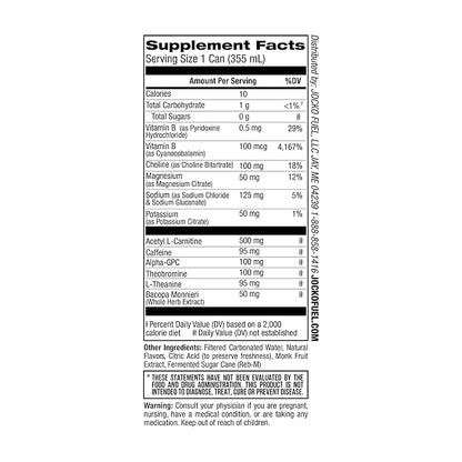 Jocko GO Energy Drink - KETO, Vitamin B12, Vitamin B6, Electrolytes, L Theanine, Magnesium- Energy Boost, Sugar Free Nootropic Monk Fruit Blend - 12 Pack (Lemon Lime)