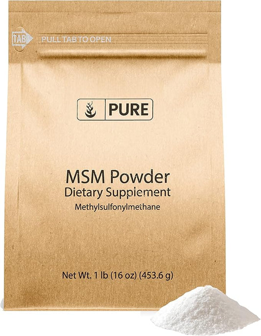 Pure Original Ingredients Methylsulfonylmethane (1lb) MSM, Natural Sulfur Dietary Supplement