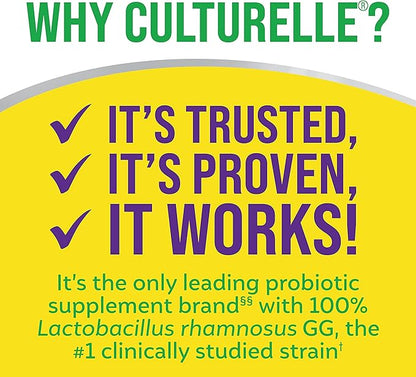 Culturelle Pro Strength Daily Probiotics For Digestive Health (2 Month Supply) with Prebiotics for Women & Men, Supports Occasional Diarrhea, Gas & Bloating, Gluten & Soy Free, 60 Count
