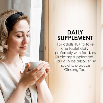 MASON NATURAL Korean Ginseng 1,000 mg, Supports Energy, Endurance & Vitality, 60 Tablets