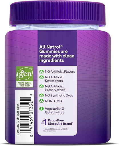 Natrol Melatonin Gummies, Sleep Support, 90 Strawberry-Flavored Adult Melatonin Gummies, 5 mg Sleep Aids for Adults