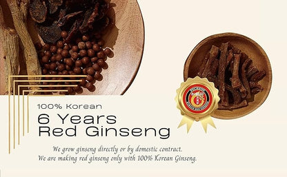 Pocheon 240g(8.5oz), 100% Pure Korean 6Years Root Panax Red Ginseng Extract Royal, 70% Solid State, Saponin, Natural Immune Support