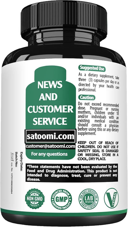 1520mg Ginkgo Biloba Supplements with Gotu Kola Leaf, Bacopa Monnieri - 270 Capsules - Extra Strength Support for Brain Health, Memory Function, Focus & Vision Quality - 3 Month Supply
