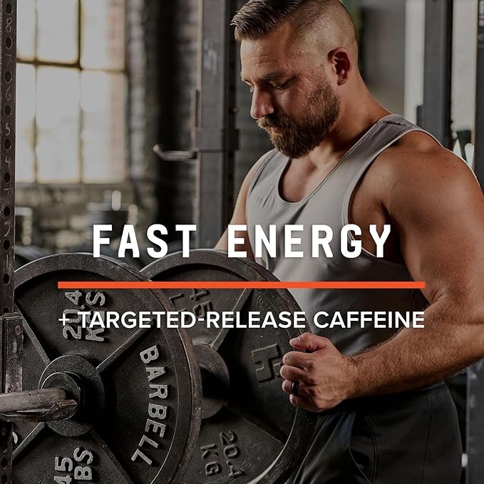 BEYOND RAW LIT Advanced Pre Workout Formula, Lemon Ice, for Energy, Focus, Endurance, Pumps, with 300mg Rapid and Targeted Release Caffeine, Creatine, Betaine, Beta Alanine, Taurine, 20 Servings