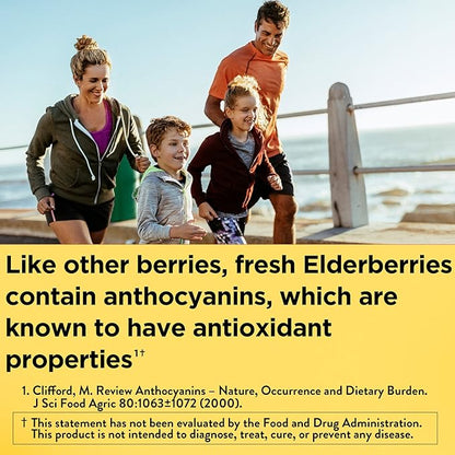 Nature Made Elderberry with Vitamin C and Zinc, Dietary Supplement for Immune Support, 100 Gummies, 50 Day Supply