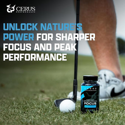 Cerus Performance Focus Nootropic Supplement - Enhances Mental Clarity, Boosts Memory & Cognitive Function, Improves Alertness - Ideal for Athletes & Fitness Enthusiasts - 60 Capsules