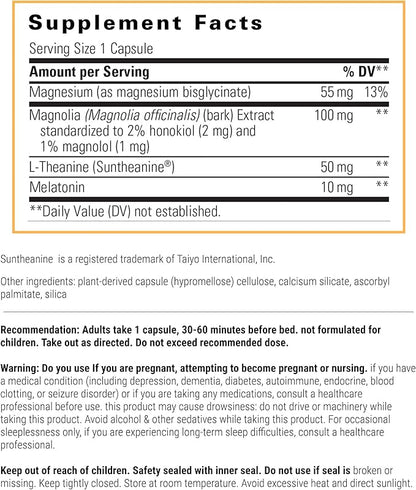 Integrative Therapeutics ProThrivers Wellness Sleep - Sleep Supplement with Melatonin, Magnesium Bisglycinate & L-Theanine* - Vegan, Gluten-Free & Dairy-Free Sleep Support Supplement* - 60 Capsules