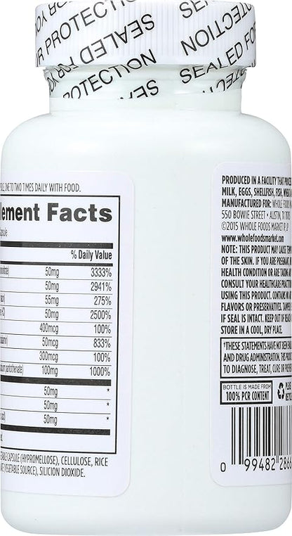 365 by Whole Foods Market, B – 50 Complex, 90 ct, Packaging May Vary