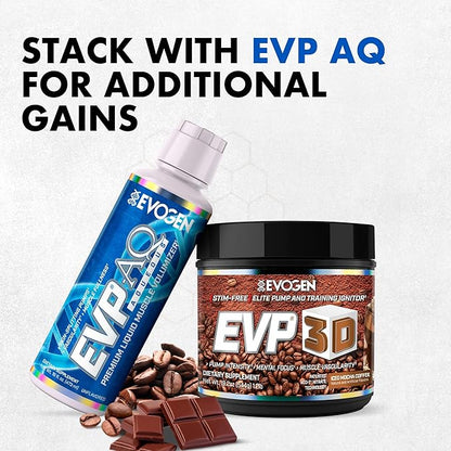 Evogen EVP 3D - Stim Free Pre Workout Powder for Men & Women | Sugar Free Non Stim Preworkout with Beta Alanine and Creatine for Energy & Pump | Iced Mocha Coffee | 40 Servings