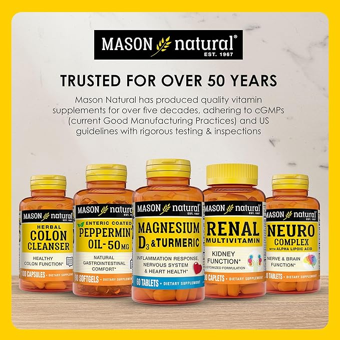 MASON NATURAL Melatonin 3 mg with B6 and Calcium, Natural Sleep Aid, Supports Healthy Sleep & Rest, 60 Tablets (Pack of 3)