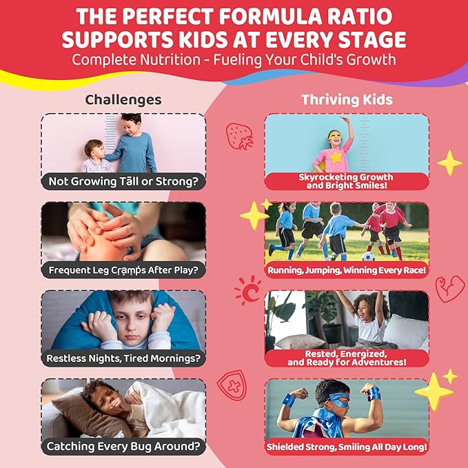 Kids Vitamin D3 K2 + Calcium Gummies (Made in USA) for Adults, 1000IU/2000IU D3 + K2(MK-7) with Magnesium & Algal Omega 3(EPA/DHA) for Bones Teeth Muscles Brain, Low-dose Vitamins, Sugar-Free,60 Chews