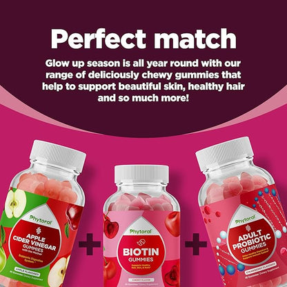 Hydrolyzed Collagen Gummies Vitamins for Adults - Hair Skin and Nails Gummies for Healthy Hair Growth Glowing Skin and Nail Care - Pure Collagen Supplement Joint Support Loss Care