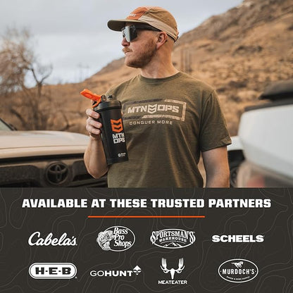 MTN OPS Hot Ignite Instant Coffee Nootropic & L-Arginine L-Citrulline for Cognitive Clarity, Mental Focus & Nitric-Oxide Boost | 200mg Caffeine per Serving, 30 Servings | Salted Caramel