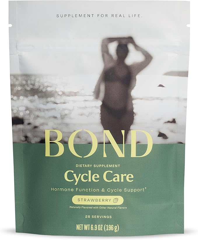 Cycle Care PMS Support Supplement for Women – Cramp, Mood & Hormone Balance Support with Ashwagandha, Glutathione, Magnesium, Probiotics & Turmeric – 28 Servings, Strawberry Flavor