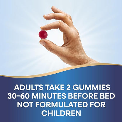 Nature's Way Melatonin Gummies, Supports Restful Sleep for Adults*, Fall Asleep Faster*, Strawberry Flavored, 5 mg per 2-Gummy Serving, 120 Count