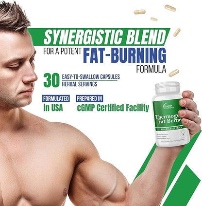 DR VITAMIN SOLUTIONS Thermogenic Fat Burner for Women and Men - Appetite Suppressant for Weight Loss - Includes Green Tea Extracts for Bloat Relief - Metabolism Booster - 30 Weight Loss Pills