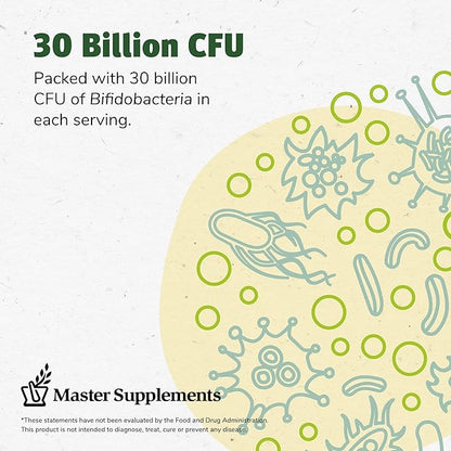Master Supplements TruBifido - 30 Capsules - Powerful Probiotic for Colon Health & Energy - Immune Booster, Supports Regularity - Gluten Free - 30 Servings