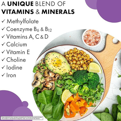 BlueBonnet Nutrition Ladies’ One Prenatal Whole Food-Based Multiple, Daily Nutrition*, Prenatal & Postnatal Health*, Non-GMO, Kosher, Gluten-Free, Soy-Free, 30 Vegetable Capsules, 30 Servings