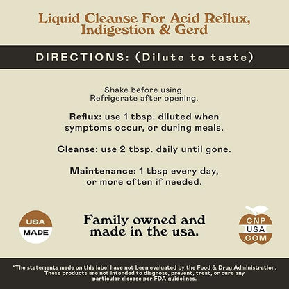 Acid Reflux Complete 8oz - Natural Organic Liquid Heartburn, GERD, & Amish Reflux Relief Remedy & Medicine