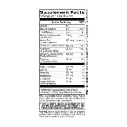 Jocko GO Energy Drink (Afterburner Orange) - KETO, Vitamin B12, Vitamin B6, Electrolytes, L Theanine, Magnesium- Energy Boost, Sugar Free Nootropic Monk Fruit Blend - 12 Pack