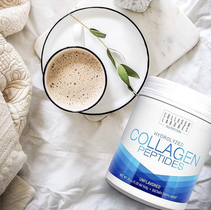 Pure Hydrolyzed Collagen Peptides (20 oz) – Unflavored Collagen Powder - Pasture-Raised, Grass-Fed, Keto & Paleo-Friendly, Non-GMO, Gluten-Free – GMP Certified – Easy to Mix (1)