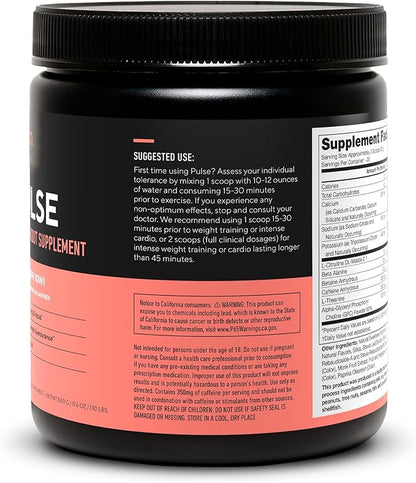 LEGION- All Natural Nitric Oxide Preworkout Drink to Boost Energy, Creatine Free, Naturally Sweetened, Beta Alanine, Citrulline, Alpha GPC (Strawberry Kiwi)